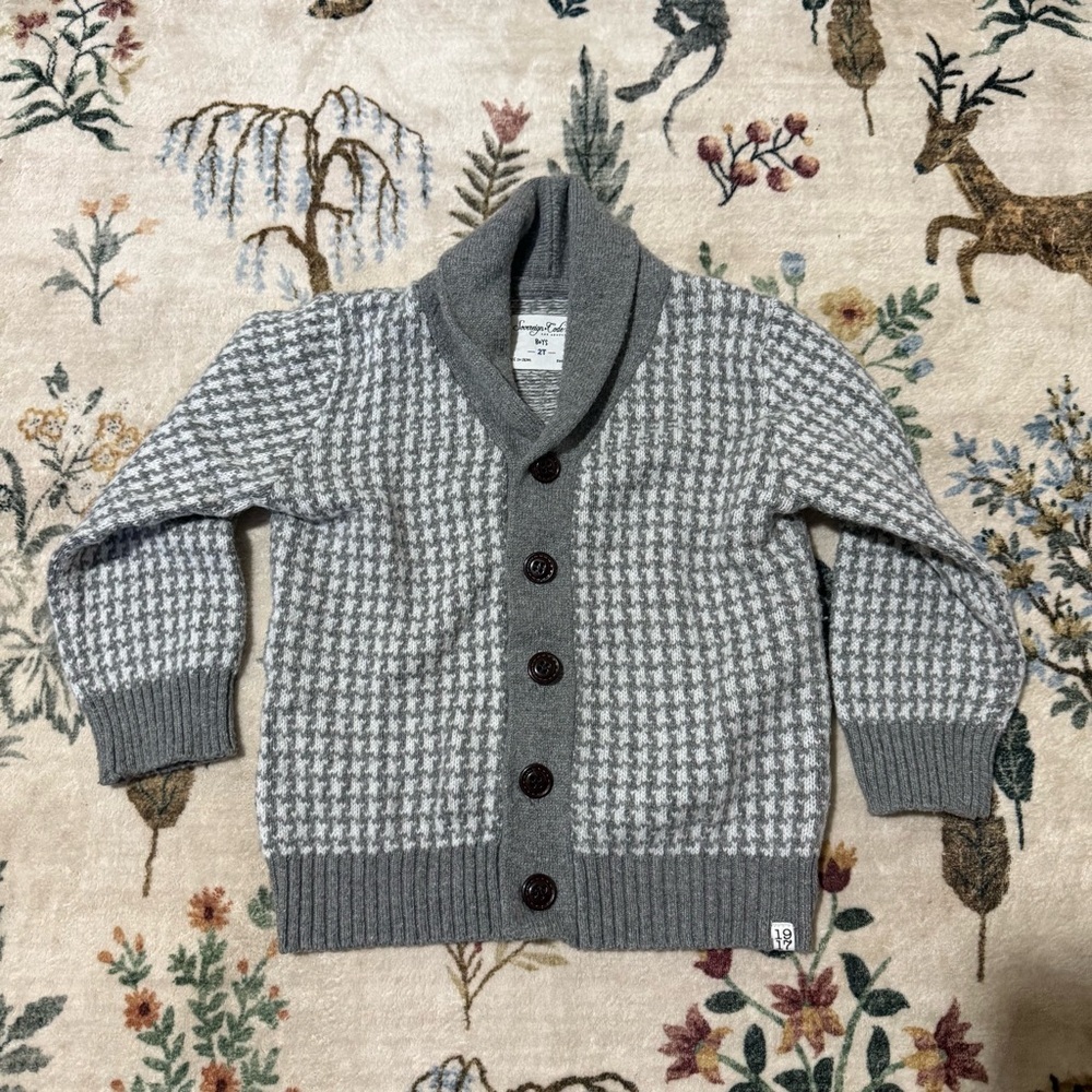 Sovereign code grey button down Kids Cardigan 2T